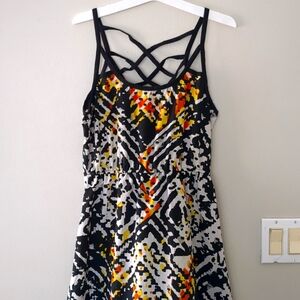 Strappy hi-low dress